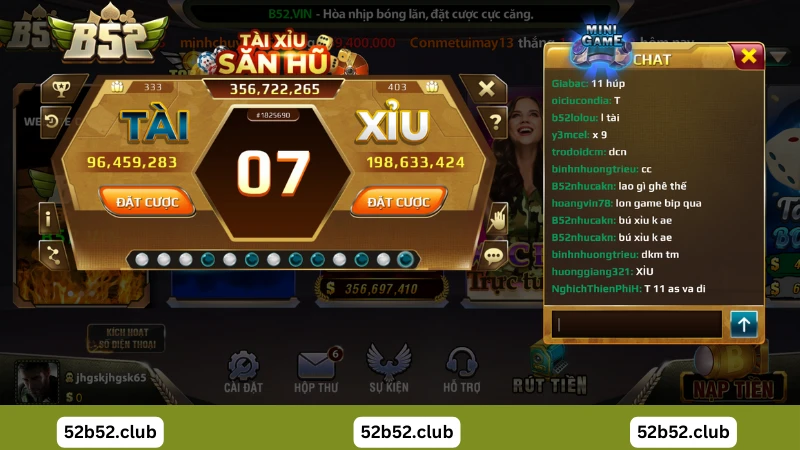 Tài xỉu B52 Club