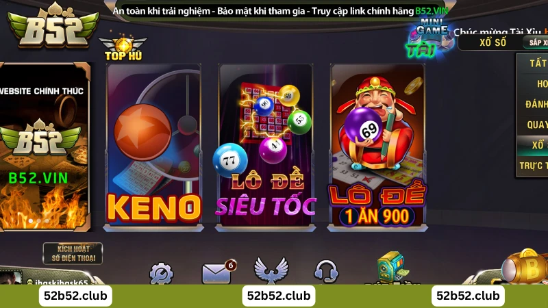 Xổ số B52 Club