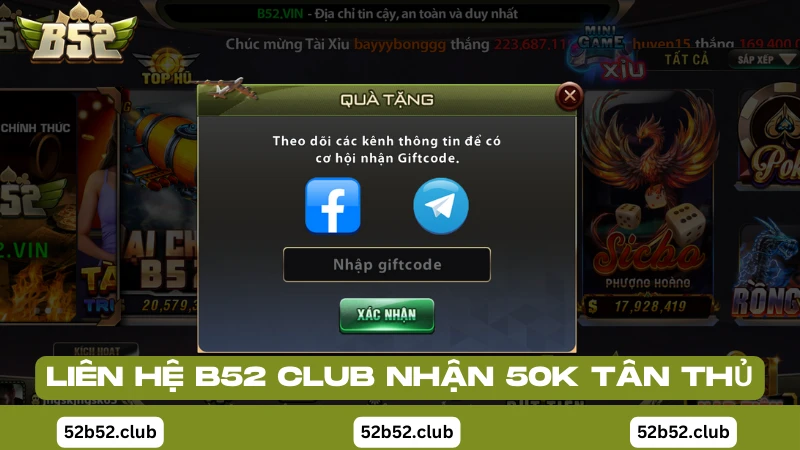Khuyến mãi cho tân thủ tại B52 Club