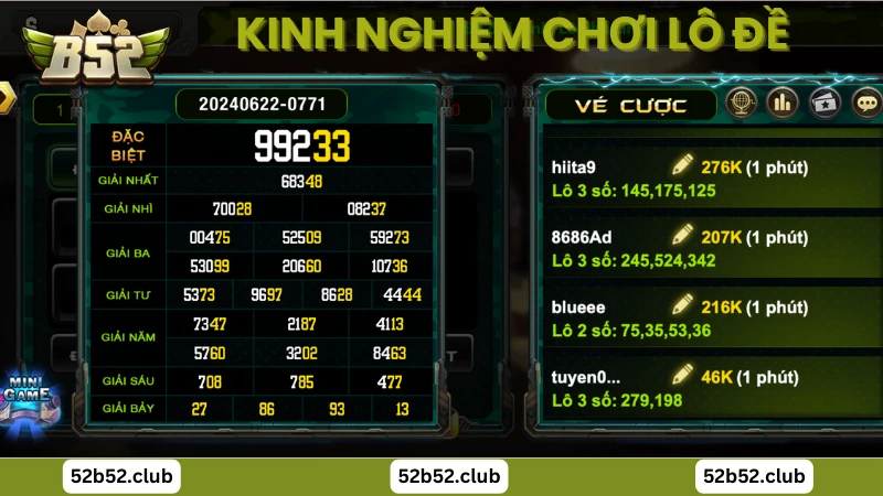 Kinh nghiệm chơi xổ số b52