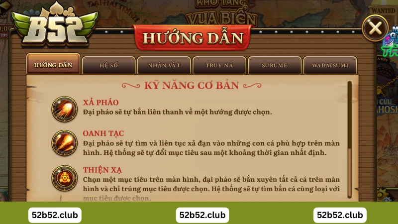 Tính năn bắn cá B52 Club