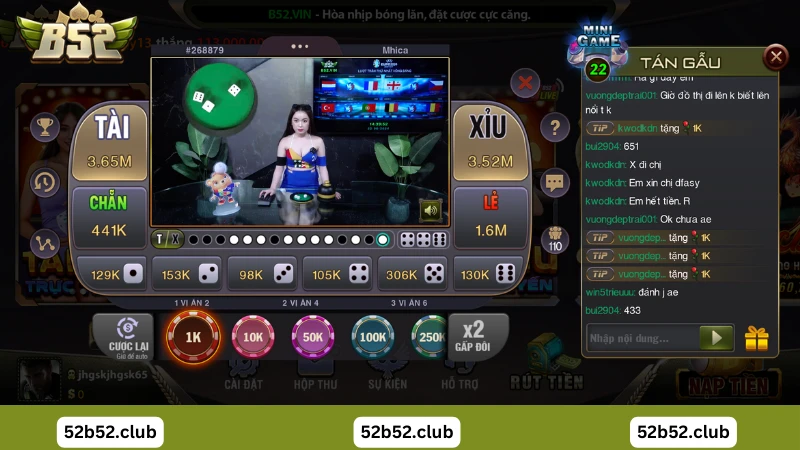 ưu điểm tài xỉu B52 club
